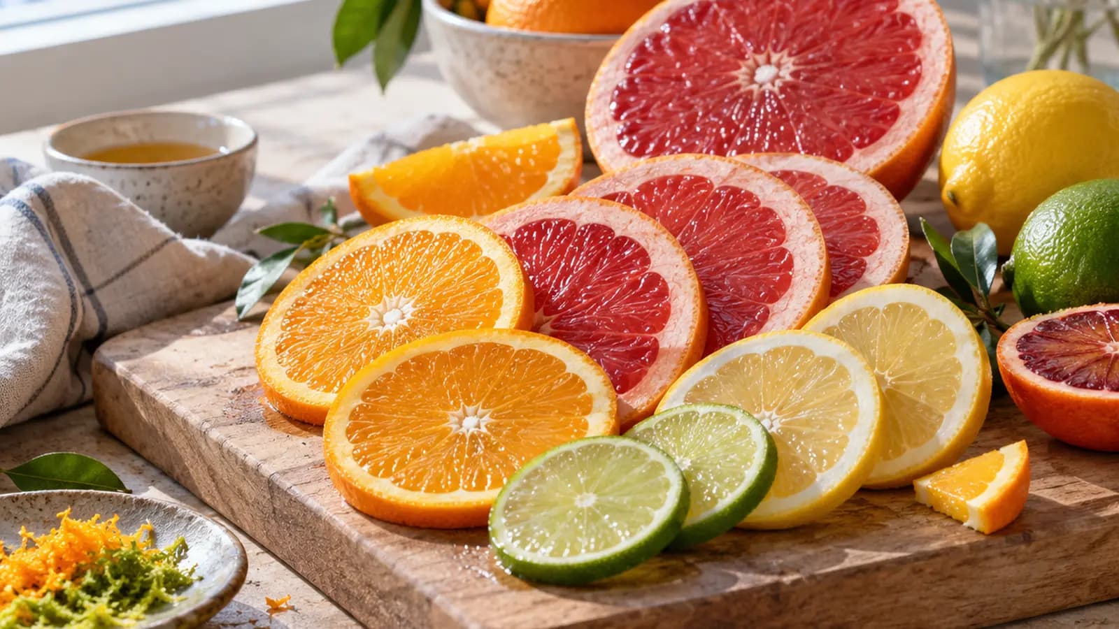 Salade salée d’oranges, fenouil, herbes fraîches et noix servie dans une assiette, lumière naturelle, sans texte ni logo
