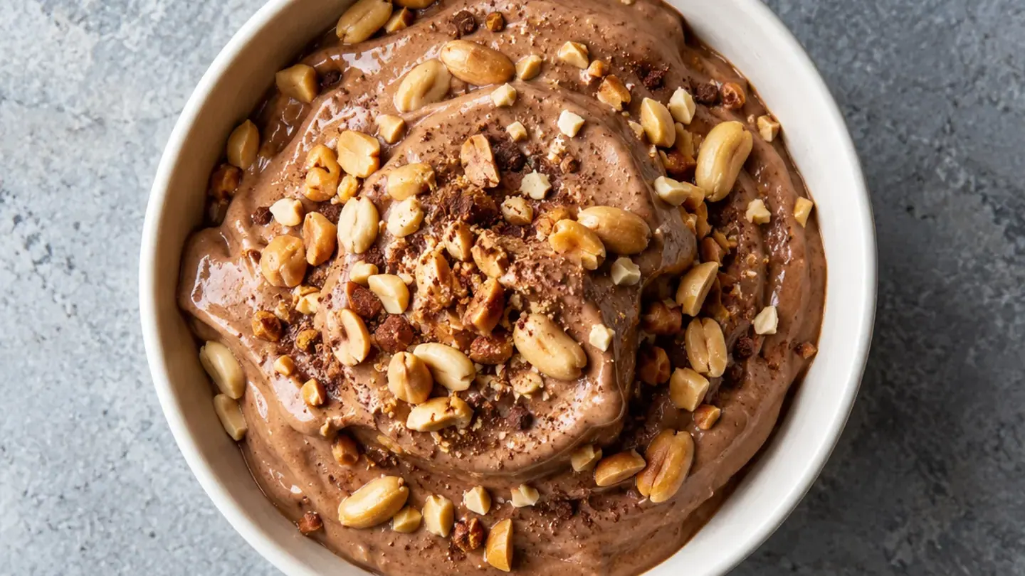Glace minute banane-cacahuète