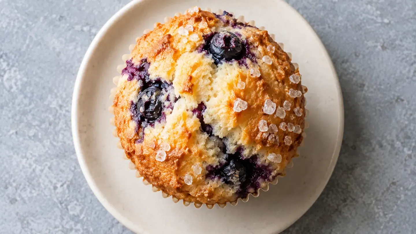 Muffins moelleux aux myrtilles