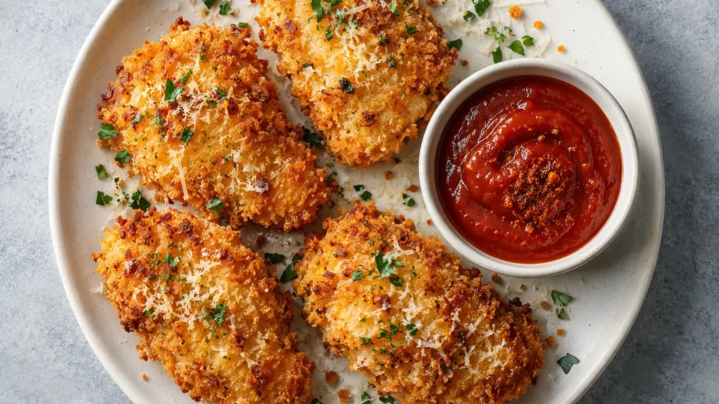 Nuggets de poulet au parmesan à l’air fryer